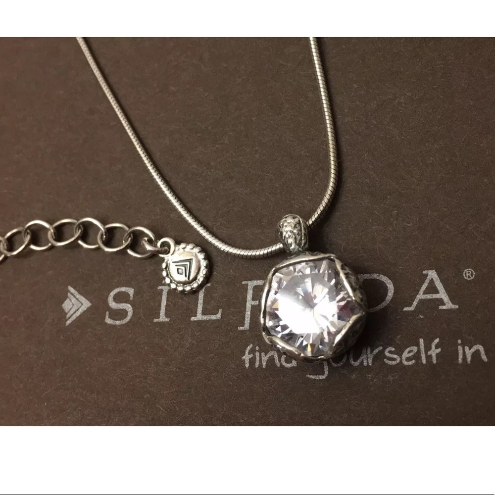 Silpada N2370 Cinema Star Cubic Zirconia Necklace - Picture 4 of 12